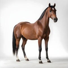 Obraz premium Chestnut Horse Studio Shot