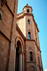 Fototapeta premium Close-up of intricate architectural details on historic buildings, landmarks, ornament, facade