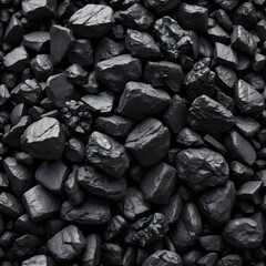 Black Coal Pile Texture