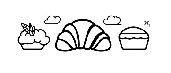Bakery Items Illustration