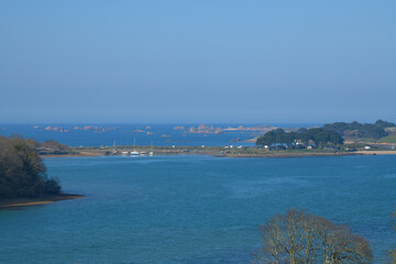 Fototapeta premium Joli paysage de mer en Bretagne