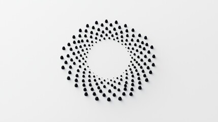 A black and white abstract design.