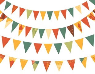 Festive Autumn Bunting Flags
