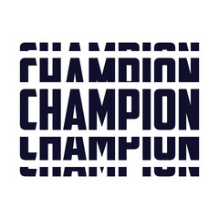 We are champions t shirt typography slogan design apparel for print modern type vector.