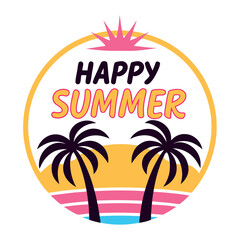          Summer vibes vector illustration.
