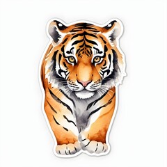 Fototapeta premium Watercolor Tiger Portrait