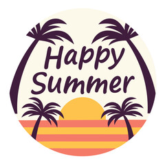          Summer vibes vector illustration.
