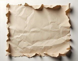 Crumpled Beige Paper Texture