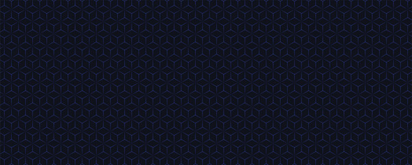 Elegant Blue Geometric Pattern Background with Gold Lines