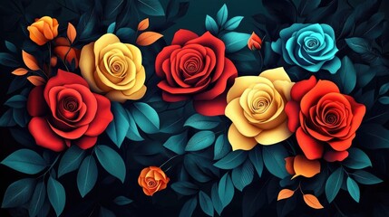 Luxurious Floral Arrangement with Gold Accents