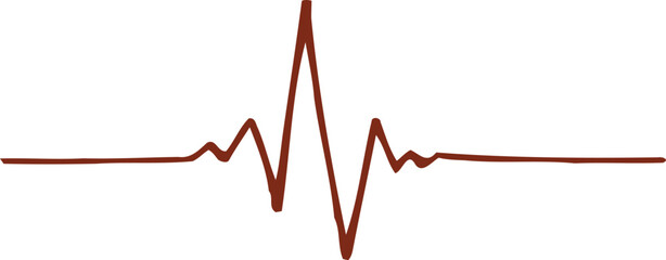 Obraz premium heart beat graph