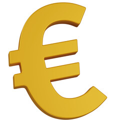 3d render euro currency exchange illustration