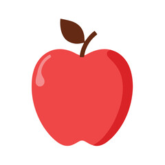 red apple vector illustration