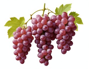 Fototapeta premium Fresh Red Grapes on the Vine