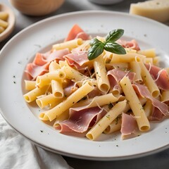 Delicious Penne Pasta with Prosciutto and Parmesan