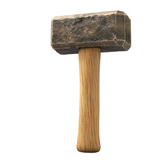 hammer cartoon isolated on white background full depth of field 