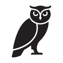 owl on a white background