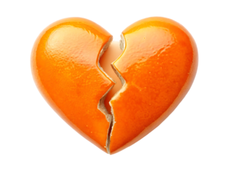 Broken Heart Image: Orange, Crack