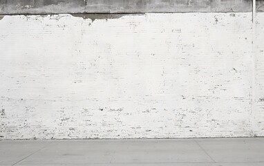 Naklejka premium Distressed White Brick Wall Texture Background