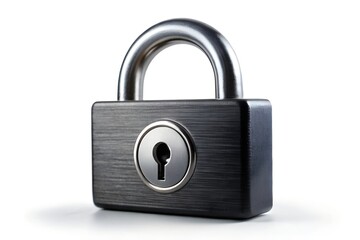 Naklejka premium padlock isolated on white