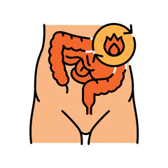 Metabolism color line icon for digital and print projects.