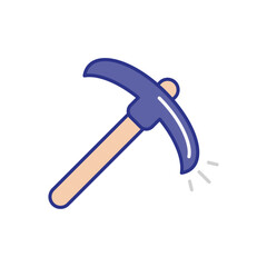 Pickaxe Icon vector stock illustration