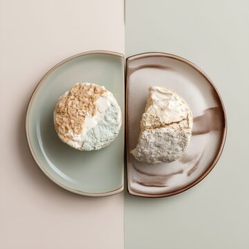 Two contrasting yet harmonious treats symbolize loyalty and love between inseparable friends or partners