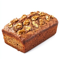 A freshly baked banana bread with a soft, moist crumb, golden-brown top