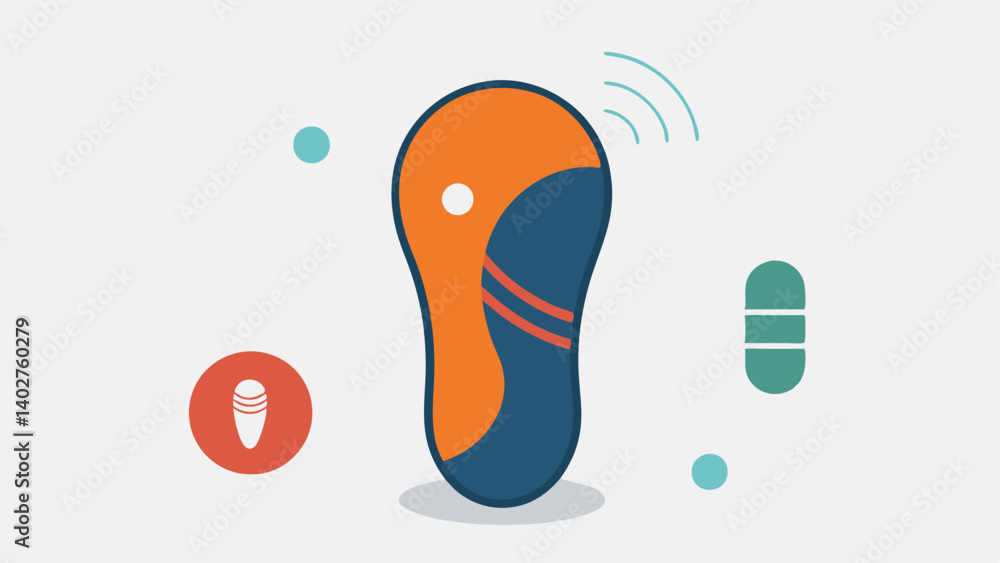 Aufkleber smart insoles hightech insoles for shoes that monitor walking patterns and provide feedback on postu