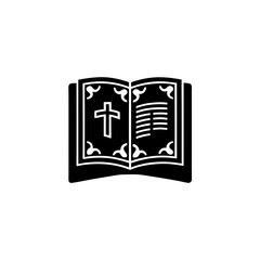 creative details Bible Icon Vector Illustration