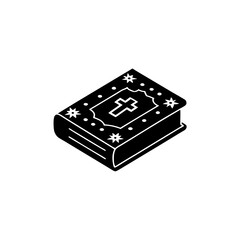 Obraz premium creative details Bible Icon Vector Illustration