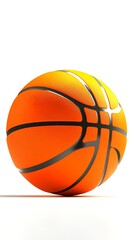Fototapeta premium Basketball on White Background