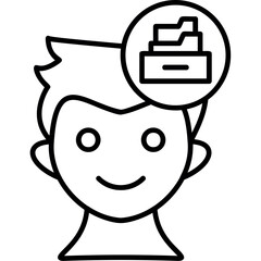 Obraz premium File Drawer icon