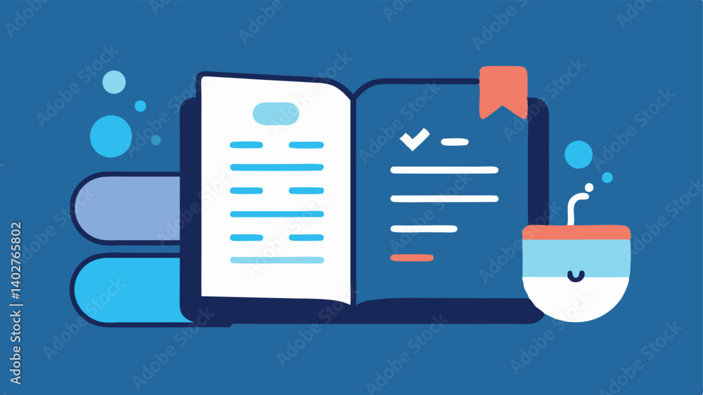 Poster sleep diary a digital notebook open to a page filled with notes about sleep quality hydration and da