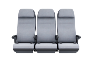 Airline seating design for comfortable travel in modern aircraft, cut out