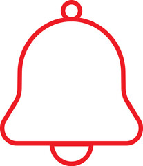Red Notification bell icon