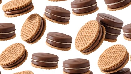 Floating Chocolate Sandwich Cookies