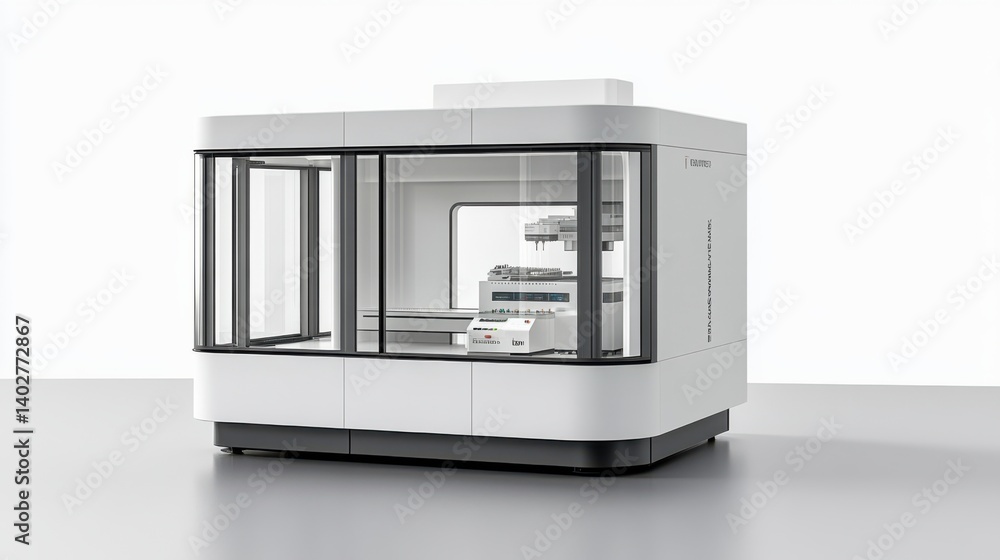 Aufkleber modern automated laboratory machine for precision research and experimentation in science facility