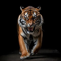 Fototapeta premium Majestic Roaring Tiger