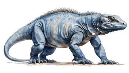 Obraz premium Majestic Blue Iguana