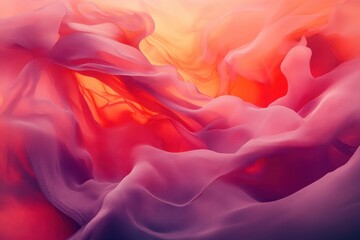 Obraz premium Abstract depiction of colorful fluid formations in vibrant hues
