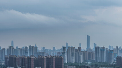 Fototapeta premium china wuhan skyline
