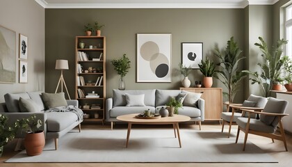 Modern Scandinavian Living Room Interior Design