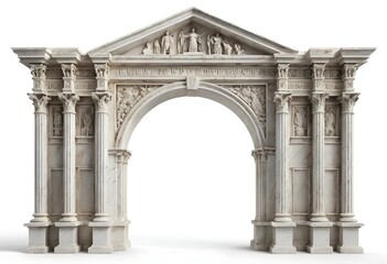 Obraz premium Triumphal Arch, Classical Architecture, Marble Gateway