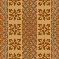 Geometric, ethnic oriental ikat seamless pattern treditional Design for background, carpet wallpaper, clothing, wrapping, batik, fabric, Vector illustration, embroidery style.  
