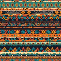 Tribal Aztec Pattern Seamless Texture