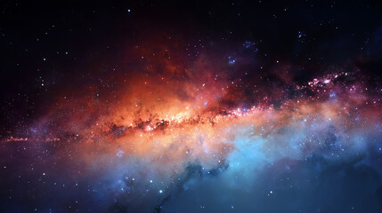 Obraz premium The dazzling colors of the galaxy background