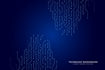 Computer Motherboard Background with Circuit Elements for Technology Illustration