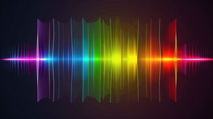 Abstract Rainbow Sound Wave