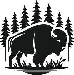 Buffalo animal vector silhouette